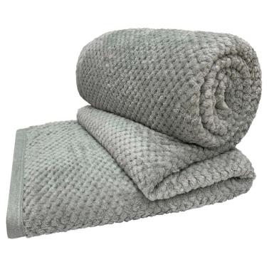 Imagem de Cobertor Manta Casal Queen King Extra Macio Popcorn Cinza