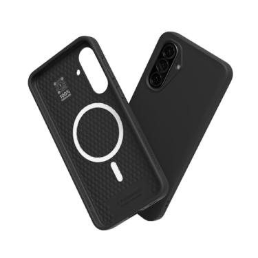 Imagem de RhinoShield Capa SolidSuit compatível com Magsafe para Galaxy A56 | Capa protetora de design fino absorvente de choque com acabamento fosco premium 3,5 m/proteção contra quedas de 3,4 m - Preto