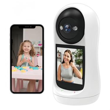 Imagem de Babá Eletrônica Inteligente com Alexa Wifi 360º | Monitor 24h para Bebês, Idosos e Pacientes | Tela Grande 2.8" + Vídeo/Áudio Bidirecional | Câmera 2MP Full HD + Visão Noturna | Nuvem/Cartão