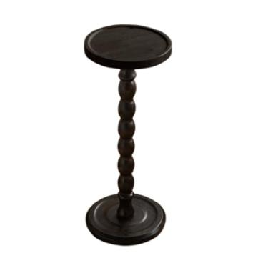 Imagem de Mesa lateral redonda, pequena mesa de bebida para pequenos espaços, mesa de centro moderna com destaque para sala de estar, quarto, cantos e escritório, B