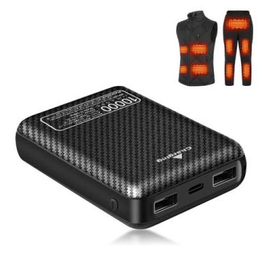 Imagem de Banco de Potência FERNIDA 10000mAh - 5V 3A para Roupas Aquecidas