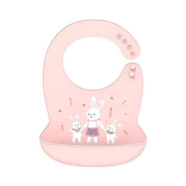Imagem de Babador de Bebê de Silicone à Prova d'Água - Ajustável com Design de D