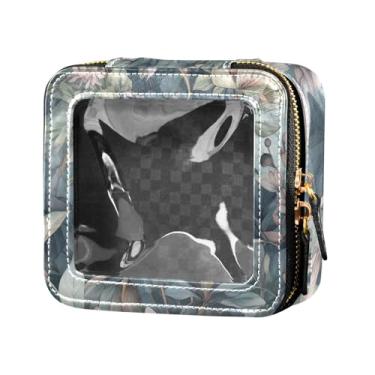 Imagem de Fitrendlovey Organizador de maquiagem portátil com grande claraboia bolsa de cosméticos espaçosa para amantes de viagens, T1, one size