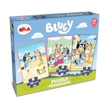 Imagem de Puzzle Progressivo Bluey 12, 20 e 30 Peças - Elka