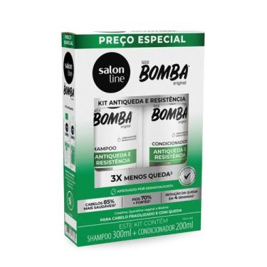 Imagem de Kit Shampoo + Condicionador Sos Bomba Antiqueda Salon Line