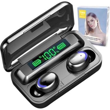 Imagem de Fone de ouvido bluetooth 5.3 - Função power bank e mostrador digital Sem Fio Tws Wireless Com Visor Compatível Com Ios Android Intra-Auricular Microfone Estéreo com Redução de Ruído Linha Premium