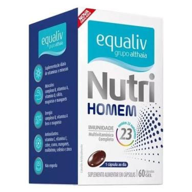Imagem de Suplemento Vitamínico Nutri Homem Com 60 Cáps Gel - Equaliv - Althaia