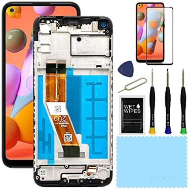 Imagem de Substituição de tela para Samsung Galaxy A11 com moldura para substituição de tela Samsung a11 a115u s115dl a115a Display LCD digitalizador Touch Screen Assembly com peças de reparo 16.3 cm (versão