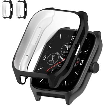 Imagem de Rc-Z Pacote com 2 capas protetoras de tela para relógio inteligente Amazfit GTS 4, TPU macio, ultrafina, capa completa, acessórios de substituição para GTS 4