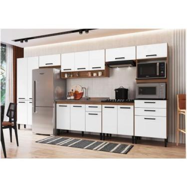 Imagem de Cozinha Modulada 7 Peças Ana Freijó Branco Megasul - IRM
