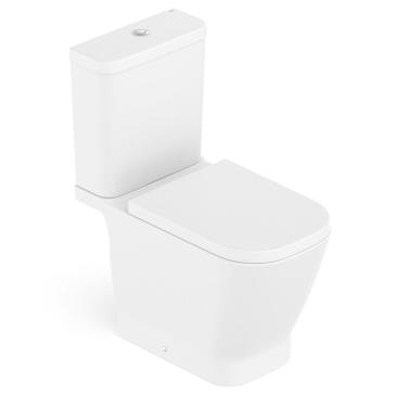 Imagem de Kit Vaso Sanitário Com Caixa Acoplada E Assento Soft Close Gap Roca Blanco Mate