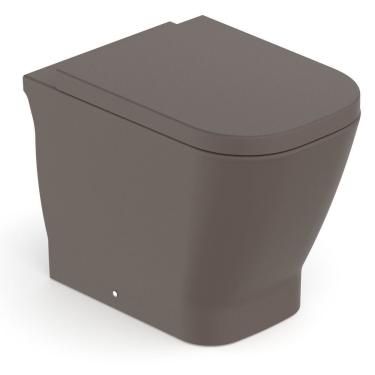 Imagem de Kit Vaso Sanitário Convencional Com Assento Termofixo Queda Amortecida Gap Roca Café