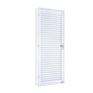 Imagem de Porta De Giro Aço Laminada Lucasa Facilità 215cmx86cmx12cm Branco