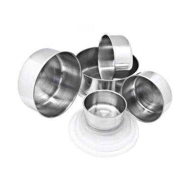 Imagem de Conjunto De Bowls Tigelas Wincy Aço Inox 5 Peças