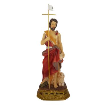 Imagem de Imagem De São João Batista Em Resina 18cm