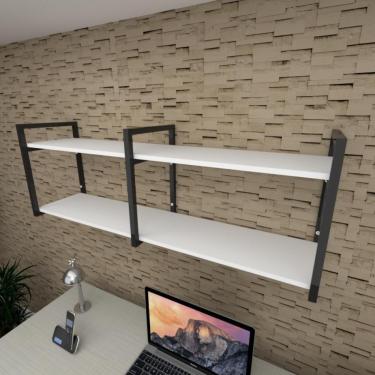 Imagem de Prateleira Quarto Infantil Branco Prateleira Sala Pratileira Estante Pareprateleira