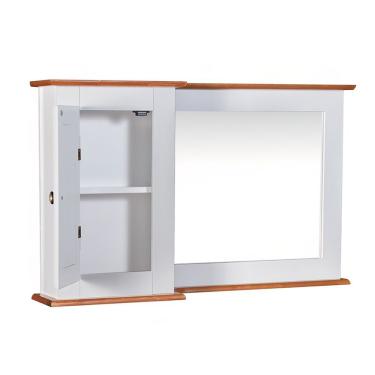 Imagem de Conjunto Para Banheiro Dália 2 Portas E 1 Gaveta E 1 Nicho Cor Laca - Branca