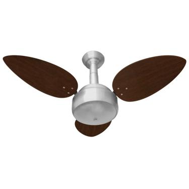 Imagem de Ventilador De Teto Venti-delta Miray Com 3 Pás Tabaco / Prata 220v