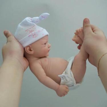 Imagem de Boneca Reborn Mire & Mire Reborn Silicone de corpo inteiro de 12 poleg