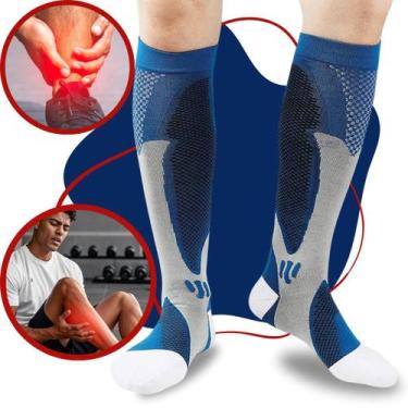 Imagem de Meias Esportiva de Alta Compressão Para Atividades Físicas Corrida e C