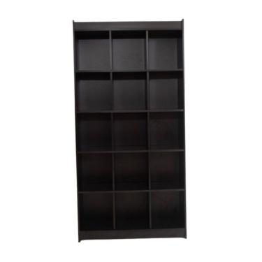 Imagem de Estante Colméia 100% Mdf Preto - Suprema Móveis