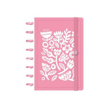 Imagem de Caderno de Disco ISCOOL Pequeno Flore(Ser) Jardim Florido Rosa