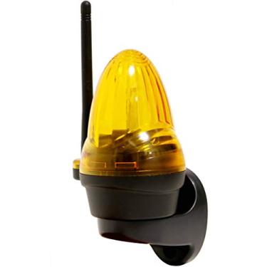 Imagem de Supreform Ip54 À Prova De Intempéries 12V-240V Ac/Dc Universal Led Piscando Luz Advertência Lâmpada Alarme Para Abridor Portão E Porta Garagem Com Sinal Amarelo, Alto Brilho