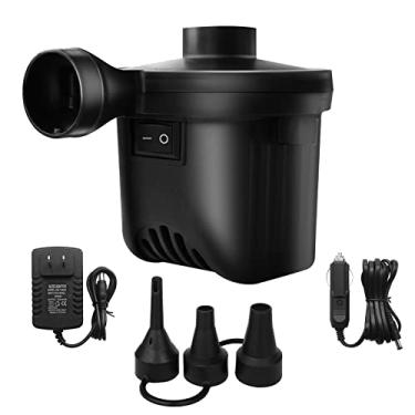 Imagem de Jaokiy Bomba De Colchão Ar, Elétrica Para Sofá Inflável Enchimento Rápido, Piscina, Barco, Jangada, Cama, Almofada, Brinquedo, Boia Inflador Portátil Com 3 Bicos, 110 V Ca/12 Cc