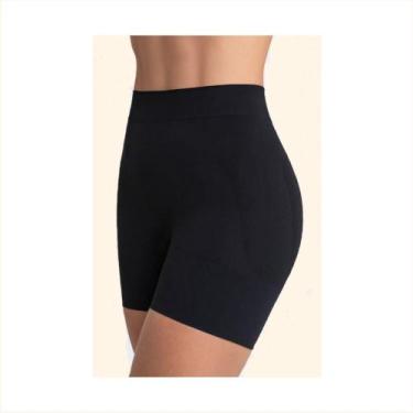 Imagem de Short Feminino Redutor Sem Costura Loba/Lupo Cód 47124-001, Preto, GG