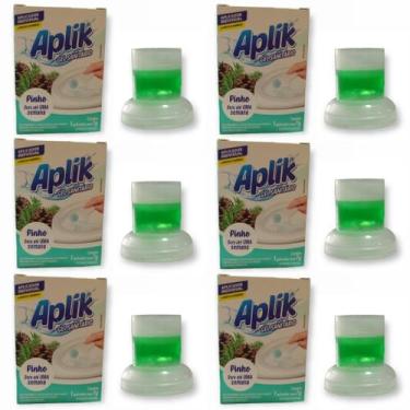 Imagem de 6 Gel Sanitário Adesivo Desinfetante Perfumado Odorizador Vaso até 150