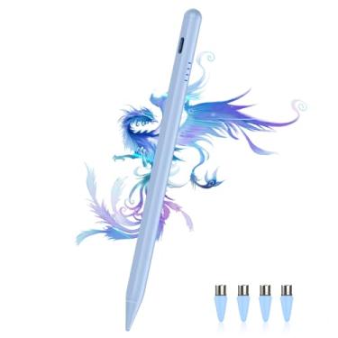 Imagem de Caneta Stylus para tela sensível ao toque, tablet Android, ponta POM, compatível com Samsung Honor Huawei Pad e outros smartphones e tablets Android (azul)