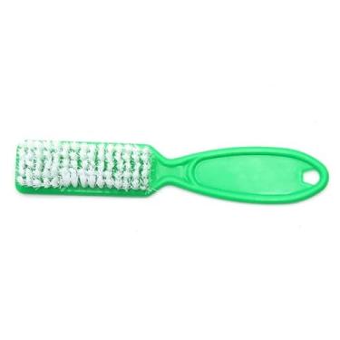 Imagem de Escova de Unha Profissional Micure Pedicure Quadrada Cabo Longo Kit 80 Peças - Verde