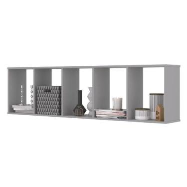 Imagem de Kit Nichos 5 Compartimento Flórida Cinza - CASA H