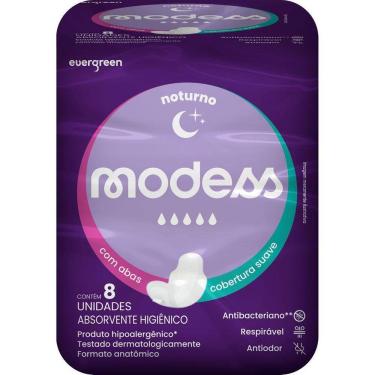Imagem de Absorvente Modess Noturno Suave Com Abas 8 unidades