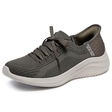 Imagem de Skechers Tênis esportivo feminino Hands Free Slip-ins Ultra Flex 3.0-Brilliant Path, Oliva, 37