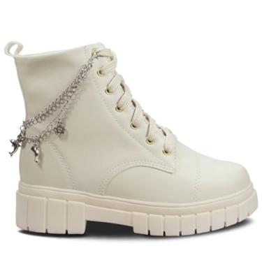 Imagem de Bota Coturno Infantil 28ao36 Moda Tratorado Corrente 09.57j (Off White, BR, Criança de 9 a 12 anos, Numérico, 35)