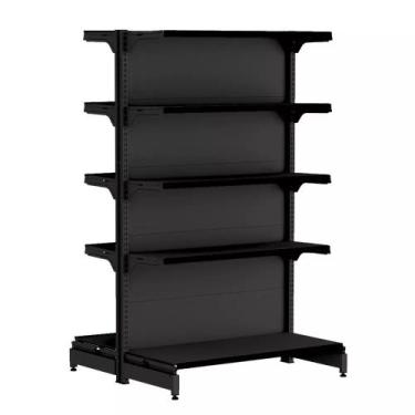 Imagem de Gondola Centro 170 FIT Inicial Preto 10 Bandeja Pe Preto - AMAPÁ