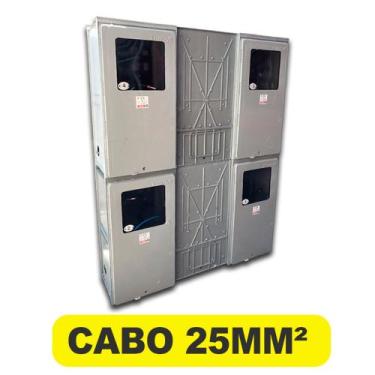 Imagem de CAIXA PARA 4 MEDIDORES BIFÁSICO VISOR RUA cabo 25mm - Plaxtimax