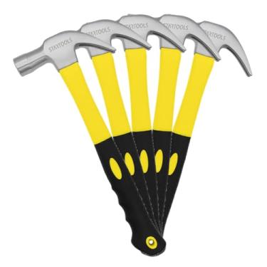 Imagem de Martelos Tipo Unha 370g E 27cm Cabo De Fibra Emborrachado Cabeça De Aço Profissional Startools 5un