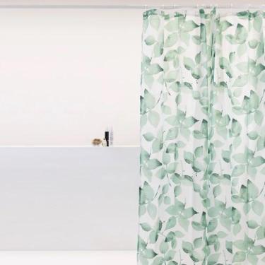 Imagem de Cortina Para Box Banheiro Antimofo Poliéster 198x180cm - UZOO, Cortina