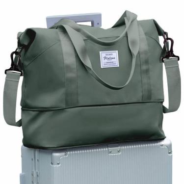 Imagem de Bolsa de viagem WONHOX WONHOX Waterproof Duffel Gym Tote verde para mu