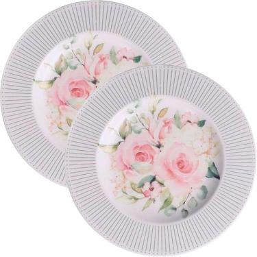 Imagem de Jogo Pratos Sobremesa Lanche 12 Pessoas 12peças Ornatta 21cm