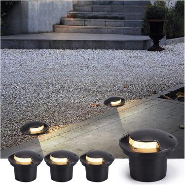 Imagem de 4pcs Led Luz Subterrânea Luzes Enterradas à Prova D'água Ip67 Ac85-265v Luz Enterrada Para Jardim Pátio Canto Do Jardim Gramado Iluminação Paisagística, Blue Light, 5W
