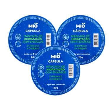 Imagem de Kit 3 Máscara de Hidratação Capilar Mió D-Pantenol e Colágeno Cápsula 20g