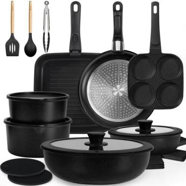 Imagem de Conjunto de utensílios de cozinha KIKCOIN, pacote com 24 unidades, ant