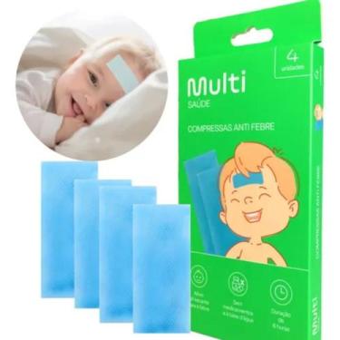 Imagem de Compressa Anti Febre Multi Saúde Alívio Rápido 4 Unidades HC636