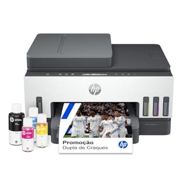Imagem de Impressora Multifuncional HP Smart Tank 754 Tanque de Tinta Colorida Wi-Fi Scanner Duplex, Bluetooth. Funções: Imprimir, Copiar, Digitalizar. Cor: Branco (2H0A6A#AK4)