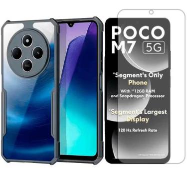 Imagem de Capa Capinha Airbag Para Xiaomi Poco M7 + Pelicula Hidrogel - GR Globa