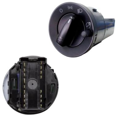 Imagem de DNI DNI2150 Chave de Luz Comutadora com Dimmer VW Caminhões Constellation, Preto, 12V