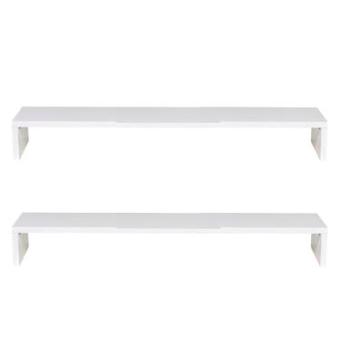 Imagem de Kit 2 Suporte Monitor Grande Home Studio Base Para Mesa